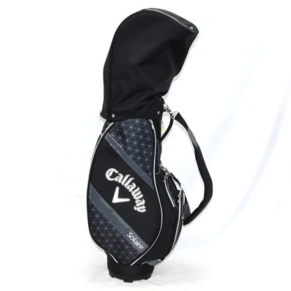 キャロウェイ ゴルフ ソレイル クラブセットレディース 8本組 キャディバッグ付き パッケージセット　callaway-solaire-clubset-8-black  ブラック 整備済みアウトレット品 [中古(C)]