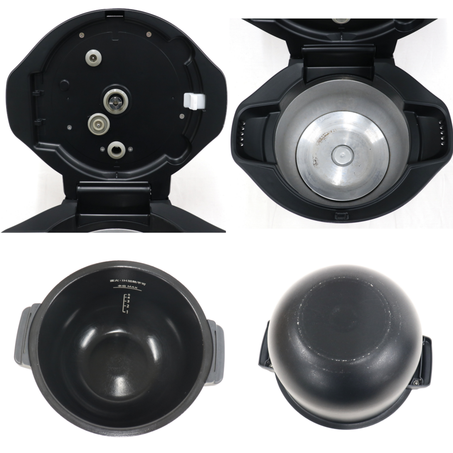 シャープ ヘルシオ ホットクック KN-HW24G 2〜6人用 2.4L容量 kn-hw24g-b  ブラック 整備済みアウトレット品 [中古(C)]