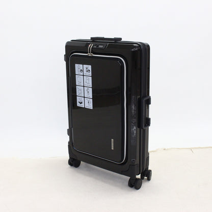 [1-3泊向けサイズ]LEGEND WALKER 6031 フィット 24L/拡張時55L ハードスーツケース 6031-60-bk  クリスタルブラック 整備済みアウトレット品 [良い(B)]