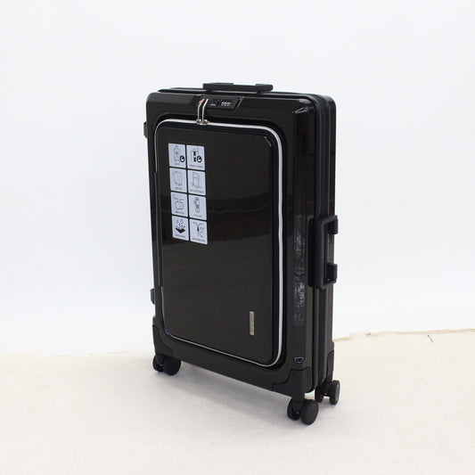 [1-3泊向けサイズ]LEGEND WALKER 6031 フィット 24L/拡張時55L ハードスーツケース 6031-60-bk  クリスタルブラック 整備済みアウトレット品 [良い(B)]