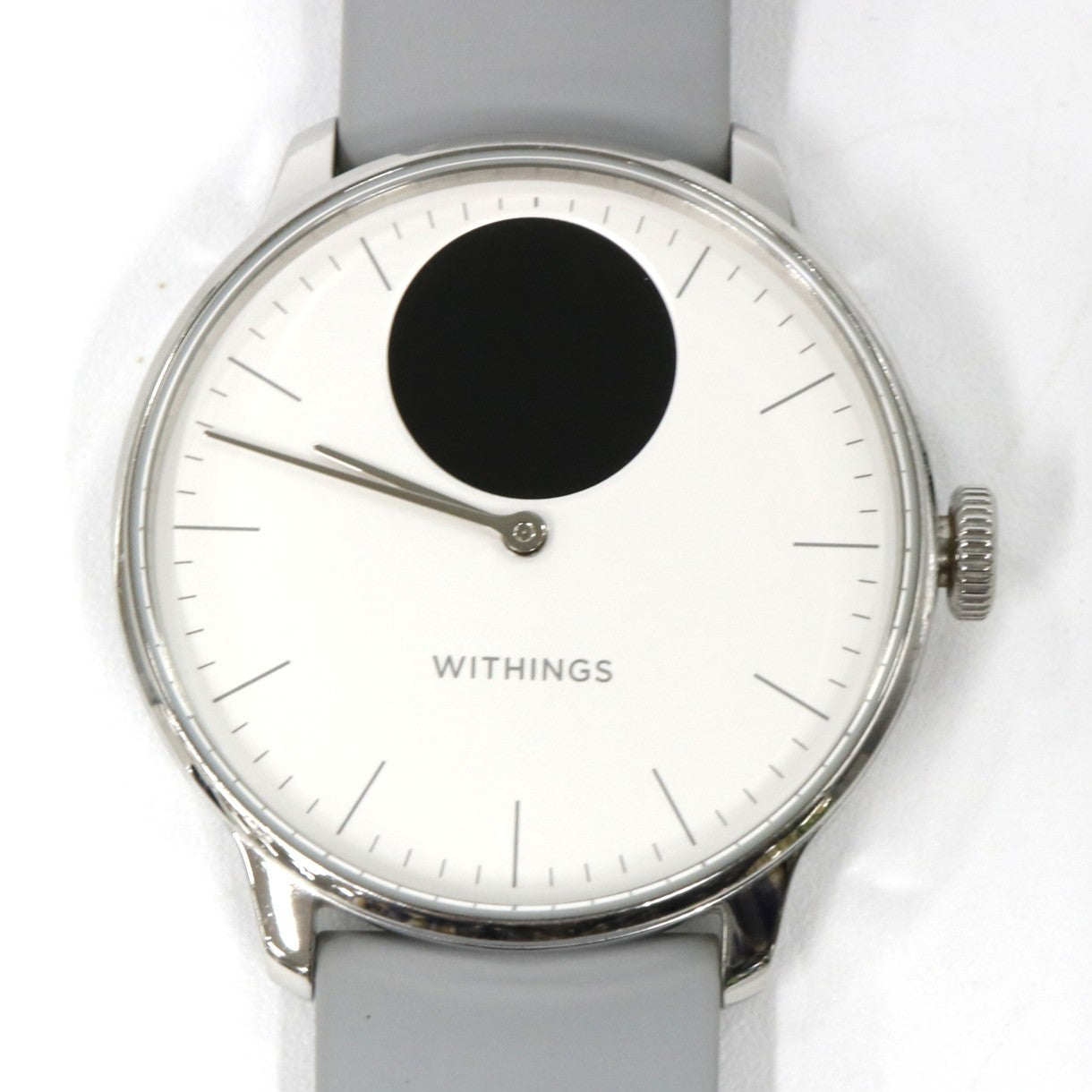 [中古(A)] Withings ScanWatch Light スマートウォッチ hwa11-model-w パールホワイト[非常に良い]