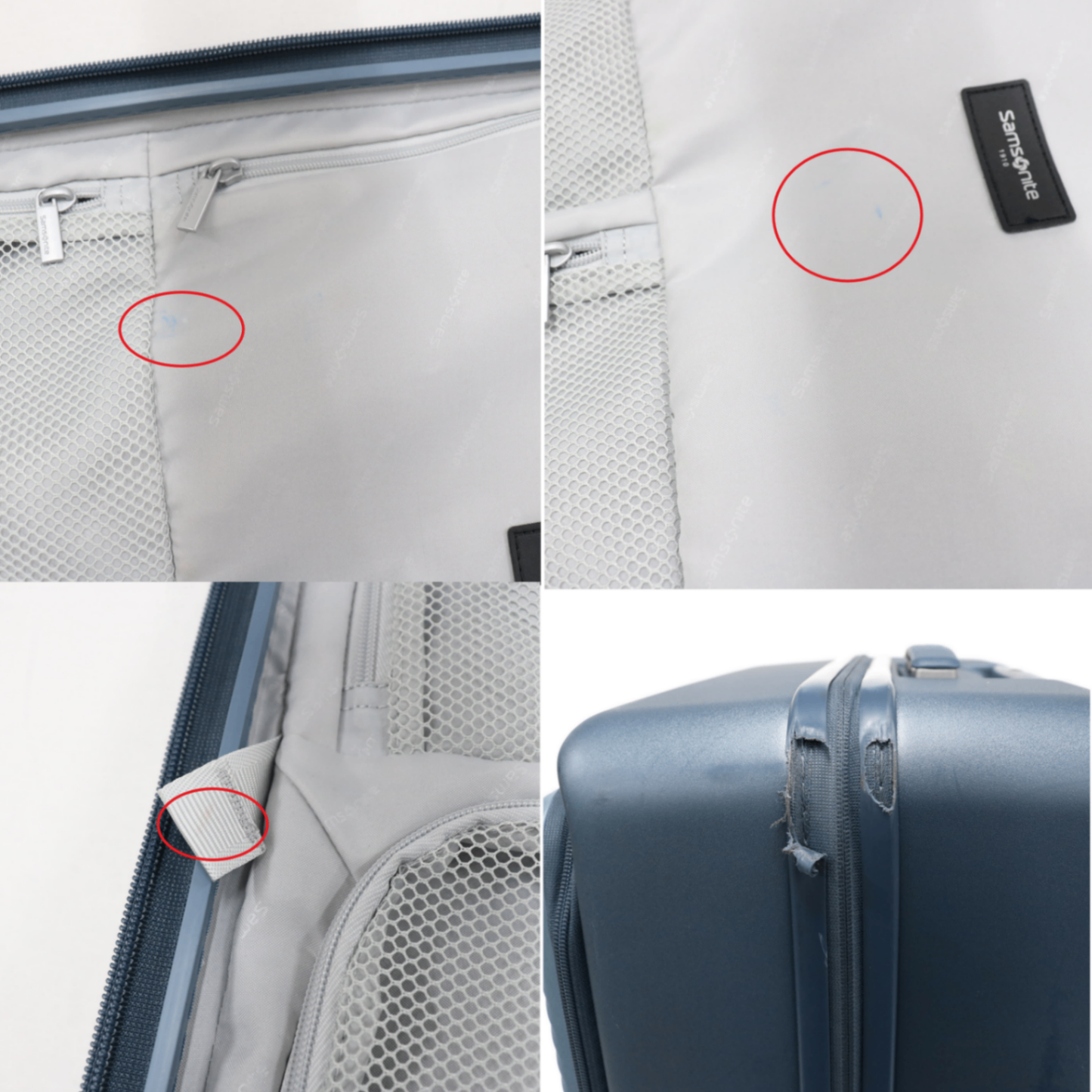[5-8泊向けサイズ]サムソナイト ジップリックスFT スピナー68EXP 76L/拡張時92 L ハードスーツケース samsonite-zipprix68-n  ネイビー 整備済みアウトレット品 [中古(C)]