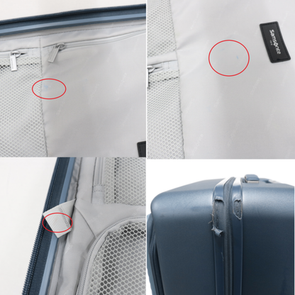 [5-8泊向けサイズ]サムソナイト ジップリックスFT スピナー68EXP 76L/拡張時92 L ハードスーツケース samsonite-zipprix68-n  ネイビー 整備済みアウトレット品 [中古(C)]