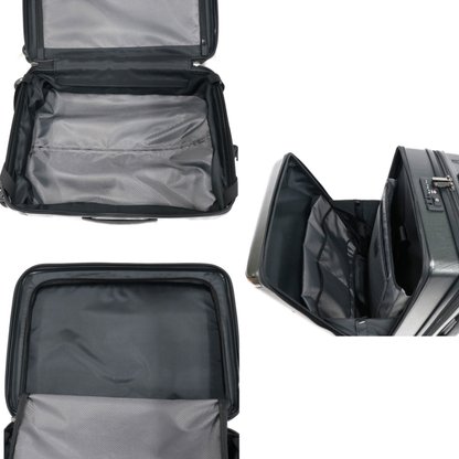 [1-3泊向けサイズ]サムソナイト エヴォア スピナー55 36L ハードスーツケース　samsonite-evoa55-b  ブラッシュトブラック 整備済みアウトレット品 [良い(B)]
