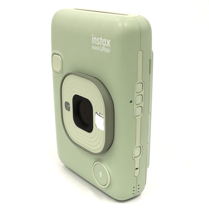 富士フイルム ハイブリッドインスタントカメラ"チェキ”「instax mini LiPlay」2024年モデル insta-lip-g  マッチャグリーン 整備済みアウトレット品 [中古(A)]