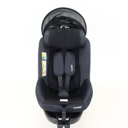 コンビ クルムーヴ R129 エッグショック CA チャイルドシート (ISOFIX固定 / R129適合) 4972990186018  ブラック 整備済みアウトレット品 [中古(C)]