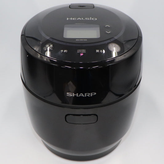 [中古(C)]シャープ ヘルシオ ホットクック KN-HW10G 1〜2人用 1.0L容量 ブラックkn-hw10g-b　[可]