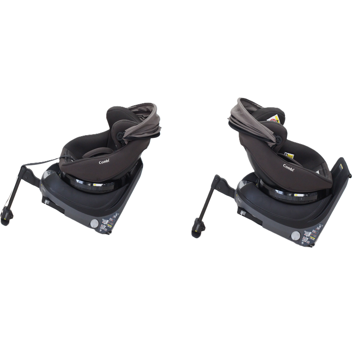 コンビ クルムーヴ コンパクト R129 エッグショック JS チャイルドシート (ISOFIX固定 / R129適合) 4972990196727  ブラウン 整備済みアウトレット品 [良い(B)]