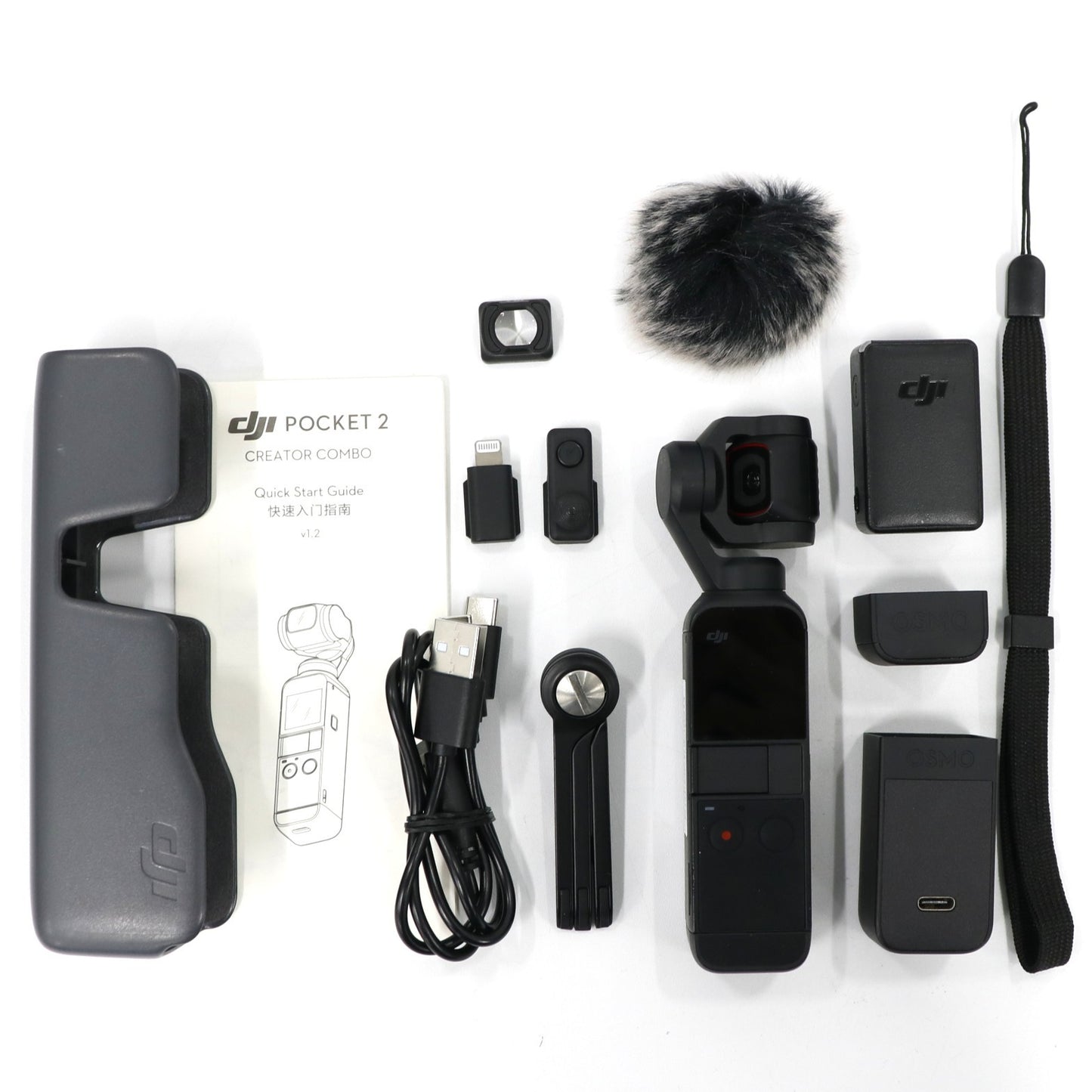 DJI Pocket 2 Creator Combo (ポケット2クリエーターコンボ) 3軸スタビライザー搭載 ハンドヘルドカメラ ビデオカメラ osmopocket-2-combo   整備済みアウトレット品 [中古(C)]