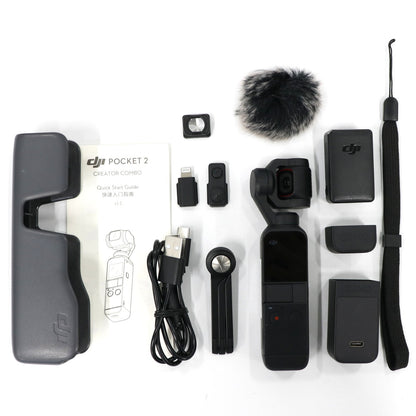 DJI Pocket 2 Creator Combo (ポケット2クリエーターコンボ) 3軸スタビライザー搭載 ハンドヘルドカメラ ビデオカメラ osmopocket-2-combo   整備済みアウトレット品 [中古(C)]