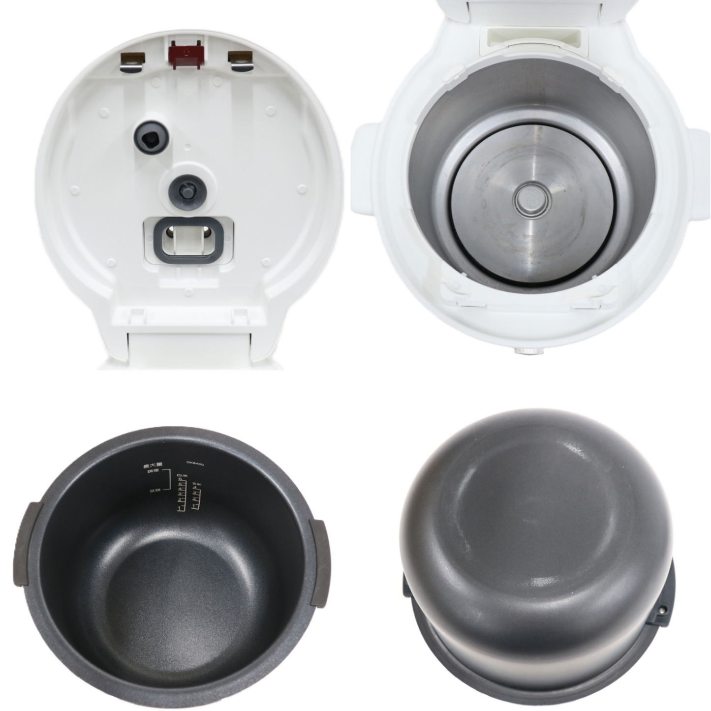 タイガー TIGER COOKPOT(クックポット) COK-B400 電気圧力鍋 cok-b400-w  マットホワイト 整備済みアウトレット品 [良い(B)]