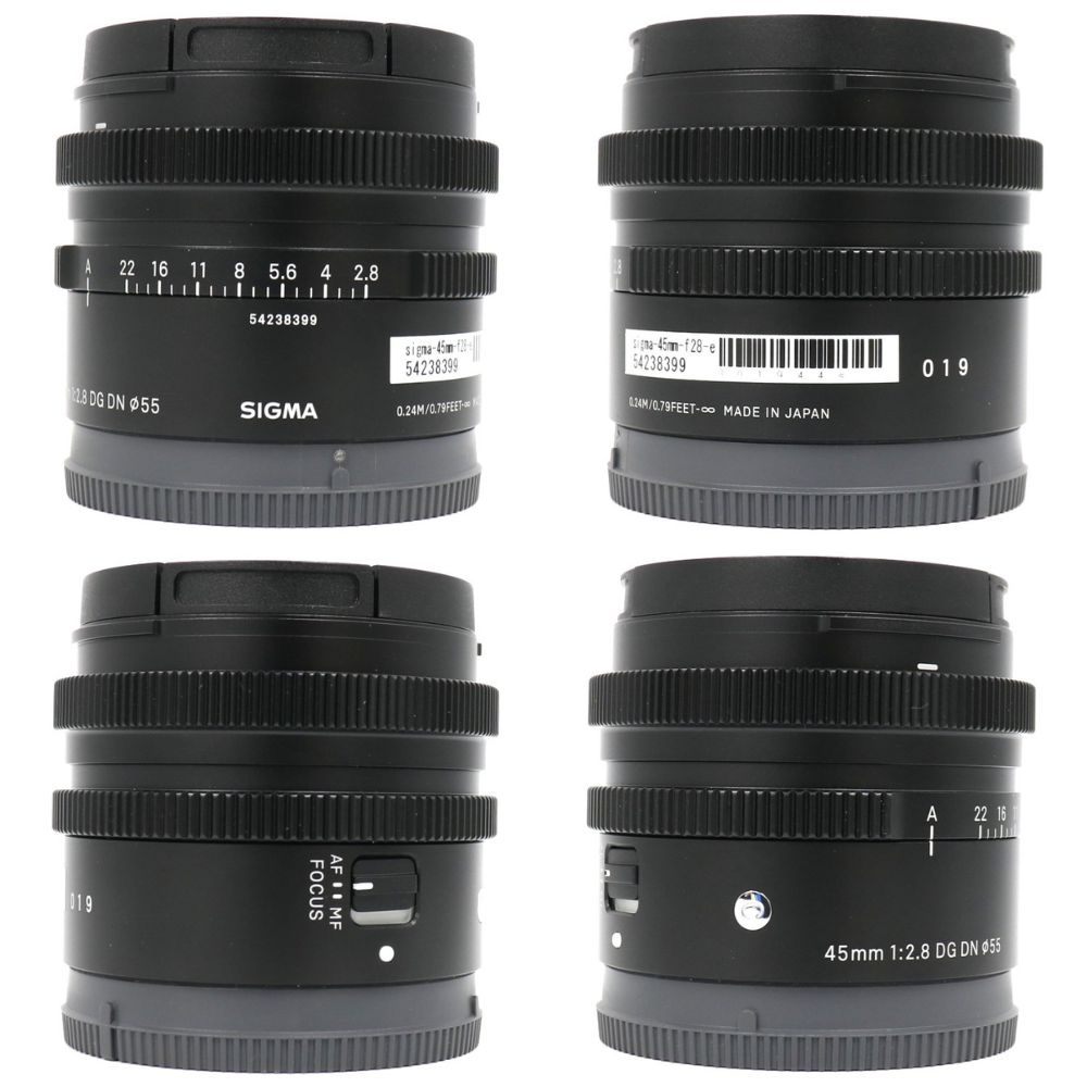 シグマ 45mm F2.8 DG DN Contemporary 単焦点レンズ (SONY Eマウント) 360658  sigma-45mm-f28-e   整備済みアウトレット品 [中古(A)]