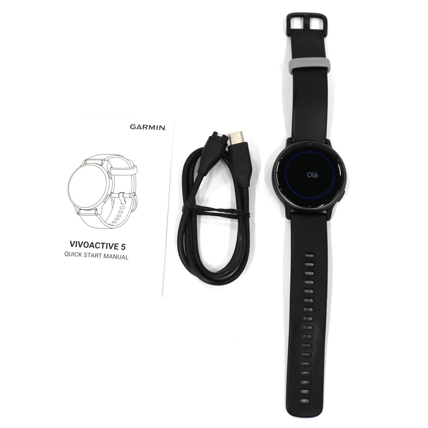 [中古(B)] ガーミン(GARMIN) vivoactive 5 フィットネスGPSウォッチ ブラック vivoactive-5  [良い]