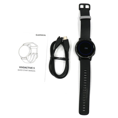 [中古(B)] ガーミン(GARMIN) vivoactive 5 フィットネスGPSウォッチ ブラック vivoactive-5  [良い]