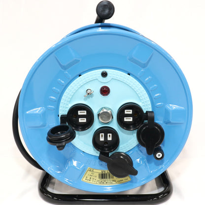 [中古(B)] 日動工業 電工ドラム 100V 防雨防塵型 NPW-E23 アース付 20m npw-e23  [良い]