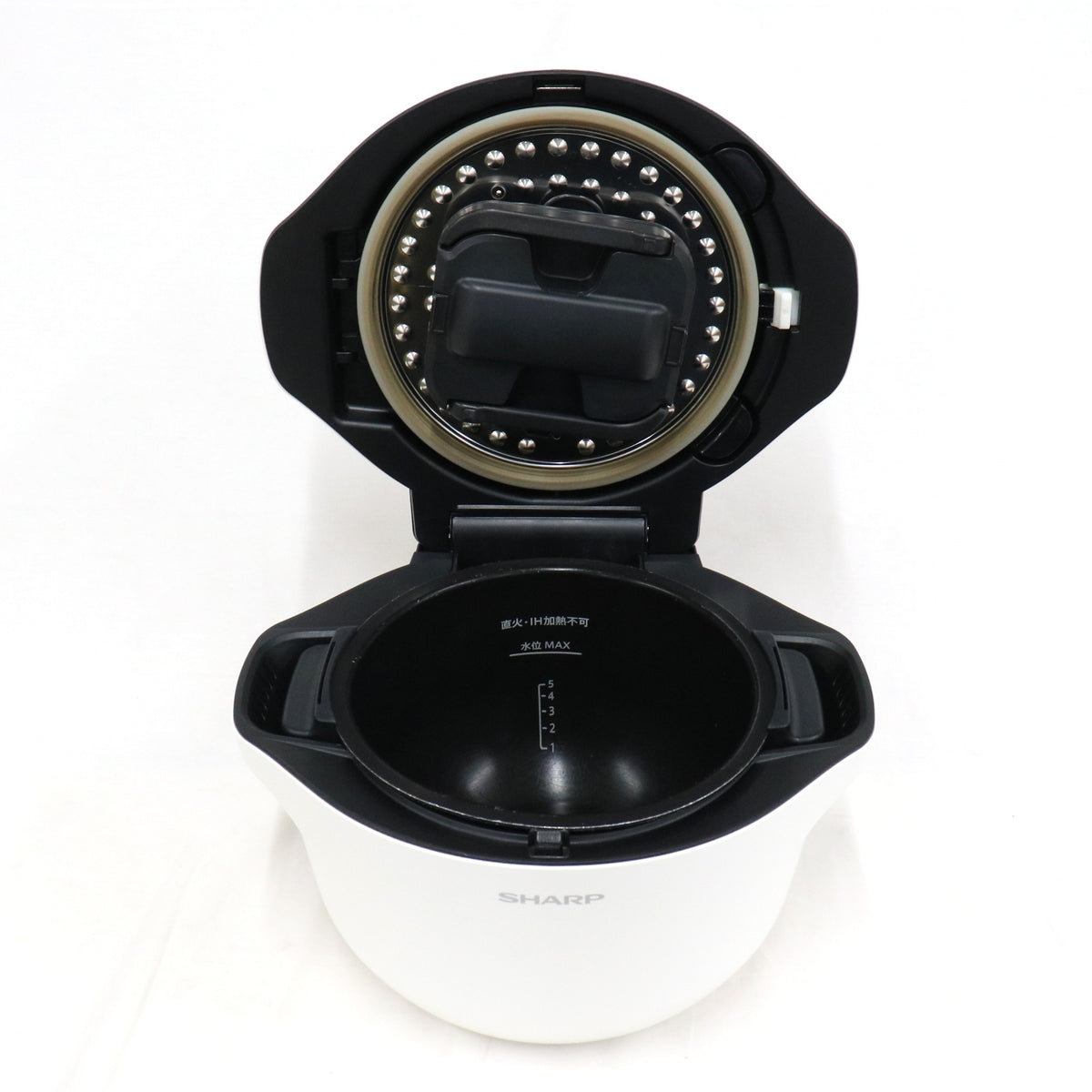シャープ ヘルシオ ホットクック KN-HW24G 2〜6人用 2.4L容量　kn-hw24g-w  ホワイト 整備済みアウトレット品 [中古(C)]