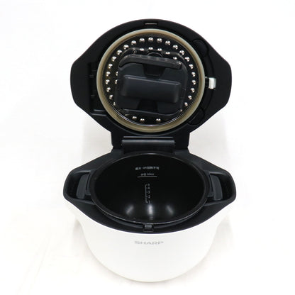シャープ ヘルシオ ホットクック KN-HW24G 2〜6人用 2.4L容量　kn-hw24g-w  ホワイト 整備済みアウトレット品 [中古(C)]