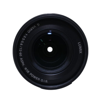 [中古(B)] パナソニック LUMIX G VARIO 12-60mm F3.5-5.6 ASPH. POWER O.I.S. 標準ズームレンズ  lumix-1260-f3556 [良い]