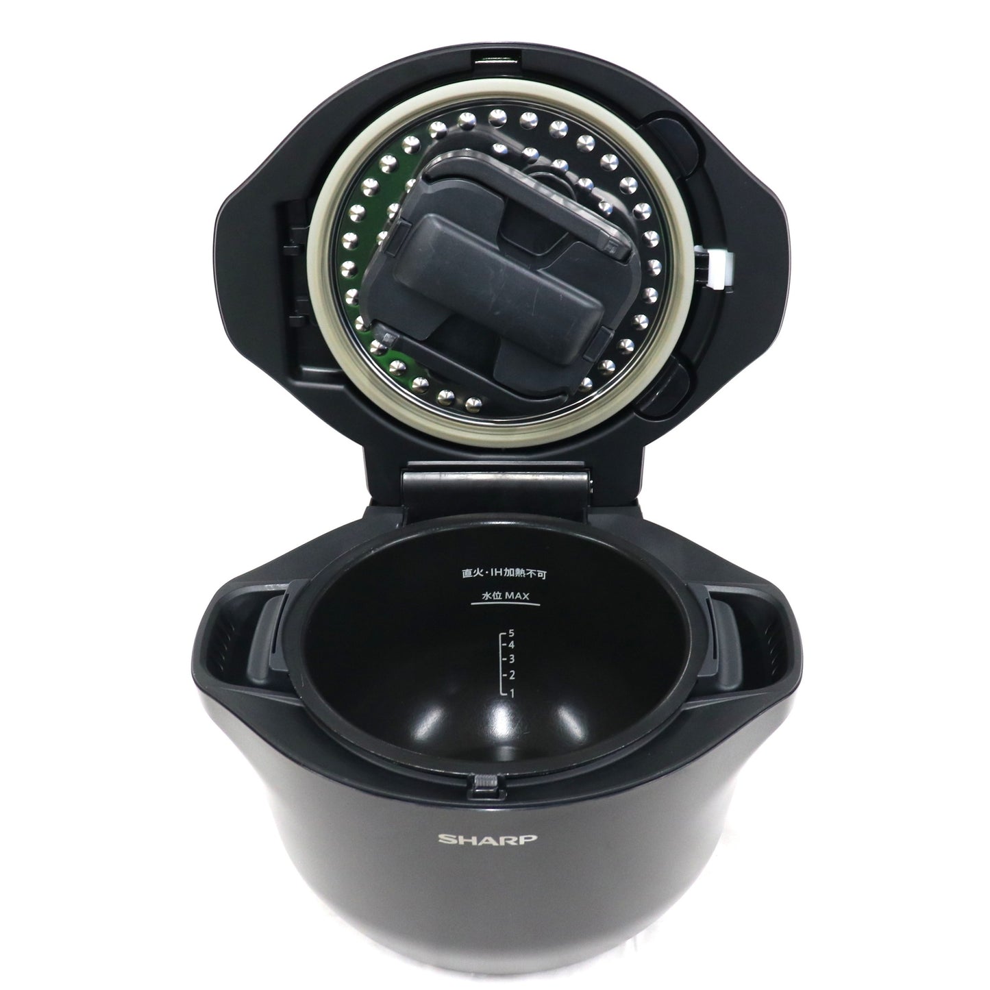 シャープ ヘルシオ ホットクック KN-HW24G 2〜6人用 2.4L容量 kn-hw24g-b  ブラック 整備済みアウトレット品 [中古(C)]