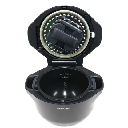 シャープ ヘルシオ ホットクック KN-HW24G 2〜6人用 2.4L容量 kn-hw24g-b  ブラック 整備済みアウトレット品 [中古(C)]