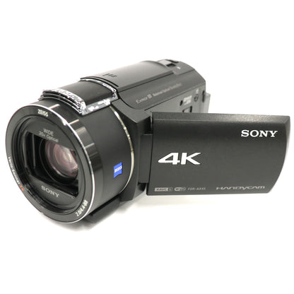 ソニー 4Kビデオカメラ FDR-AX45A fdr-ax45a-b  ブラック 整備済みアウトレット品 [中古(C)]