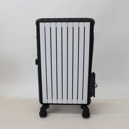 [中古(C)][2020年発売モデル] デロンギ マルチダイナミックヒーター MDHU12-BK 1200W ピュアホワイト＋マットブラック (暖房目安 8～10畳) mdhu12-bk　[可]
