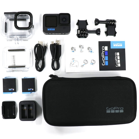 GoPro HERO10 Black アクションカメラ アクセサリーセット  hero10-black   整備済みアウトレット品 [良い(B)]