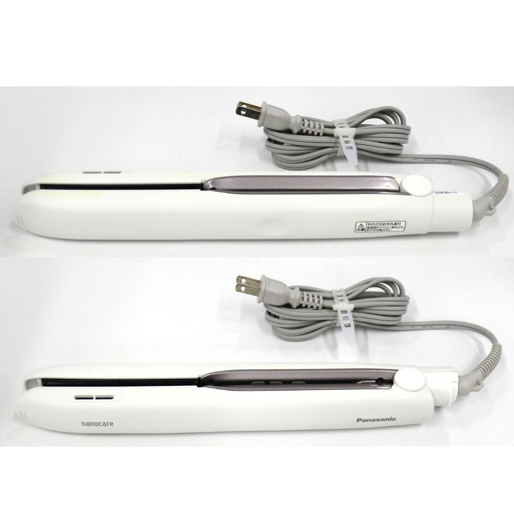 [中古(C)] パナソニック ストレートアイロン ナノケア EH-HS9J  eh-hs9j-w ホワイト[可]