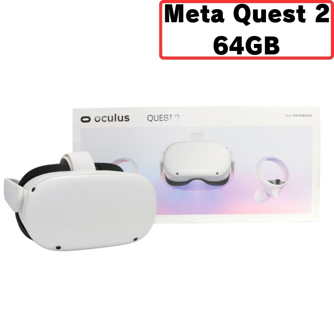 中古(A)] Meta Quest 2 (メタクエスト) 64GB 完全ワイヤレスオールインワンVRヘッドセット [非常に良い] – Rentio  Outlet