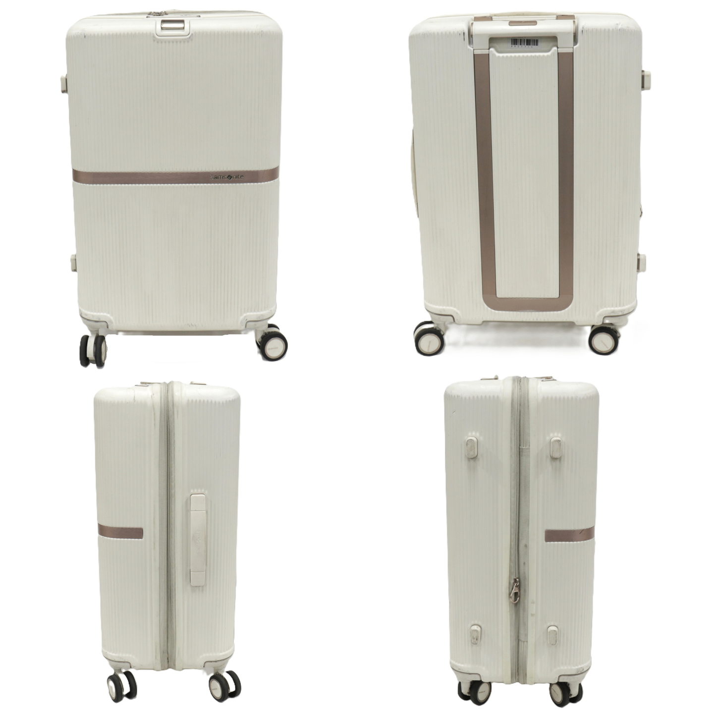 [中古(C)] [3-5泊向けサイズ]サムソナイト ミンター スピナー61 エキスパンダブル 53L/拡張時60L ハードスーツケース samsonite-minter61-iv アイボリーsamsonite-minter61-iv　[可]