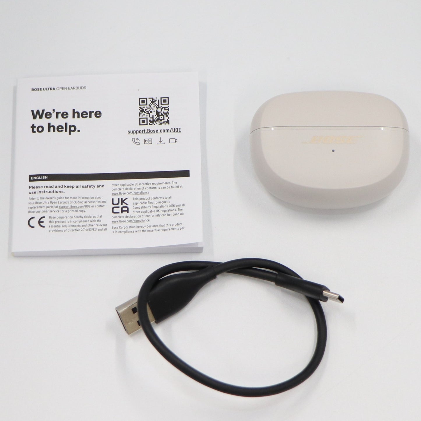 [中古(A)] Bose Ultra Open Earbuds 完全ワイヤレスイヤホン ホワイト[非常に良い]