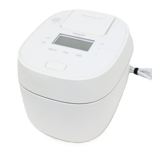 [10合炊き]パナソニック 可変圧力IHジャー炊飯器 SR-M18B sr-m18b-w  ホワイト 整備済みアウトレット品 [良い(B)]