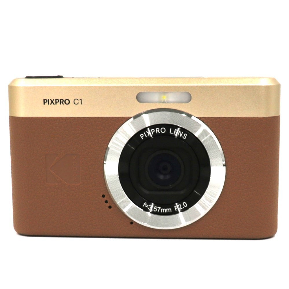 コダック PIXPRO C1 コンパクトデジタルカメラ pixpro-c1-br  クリ（ブラウン） 整備済みアウトレット品 [中古(A)]