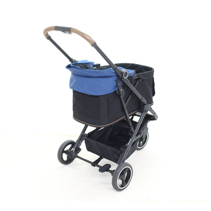 [中古(C)] コンビ ペット用カート ルルテイル combi-lulutail2024-rto-nb ディープオーシャン×ブラック [可]