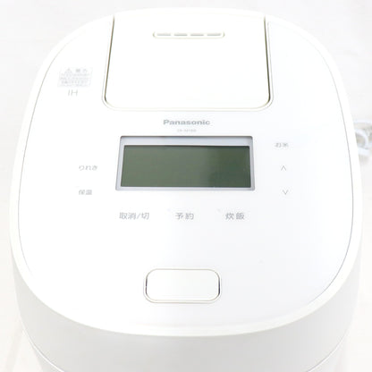 [10合炊き]パナソニック 可変圧力IHジャー炊飯器 SR-M18B sr-m18b-w  ホワイト 整備済みアウトレット品 [良い(B)]