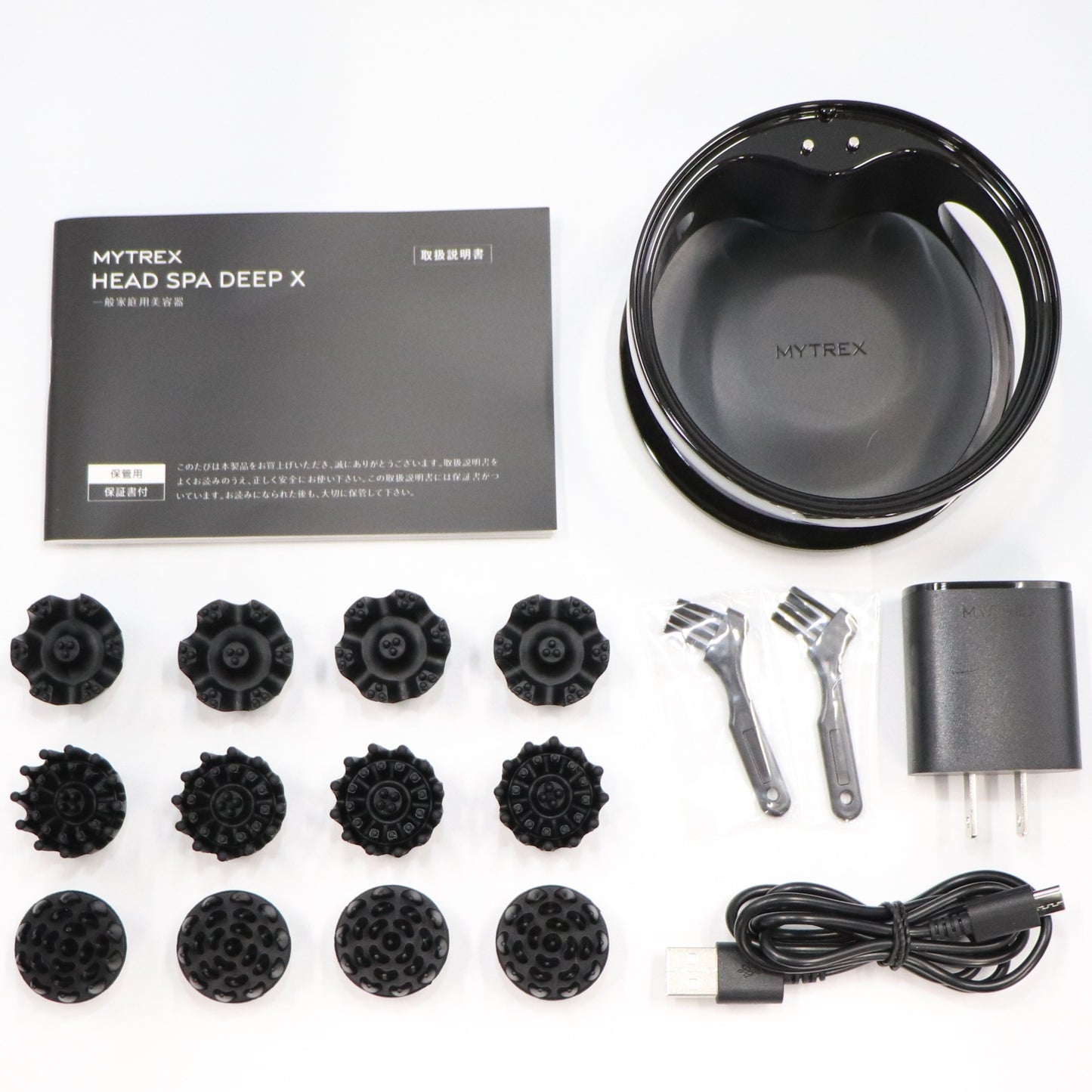 [中古(C)]MYTREX(マイトレックス) HEAD SPA DEEP X ヘッドスパ 美顔器 mt-hsdx-24b-b　[可]