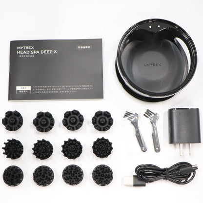 [中古(C)]MYTREX(マイトレックス) HEAD SPA DEEP X ヘッドスパ 美顔器 mt-hsdx-24b-b　[可]