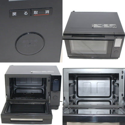 [中古(B)] [25L]パナソニック ビストロ NE-BS6C スチームオーブンレンジ ブラック　ne-bs6c  [良い]