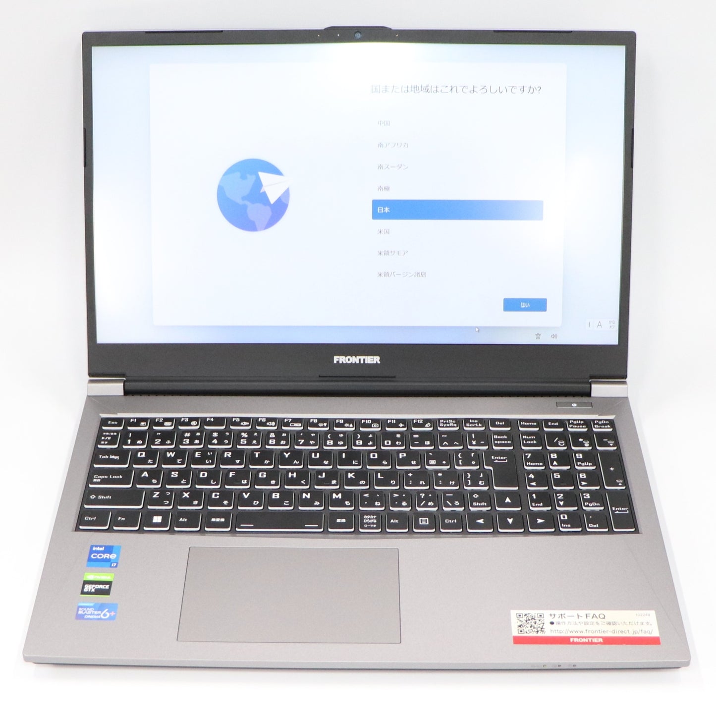 FRONTIER(フロンティア) ゲーミングノートパソコン FRLNA712/C frlna712-c   整備済みアウトレット品 [良い(B)]