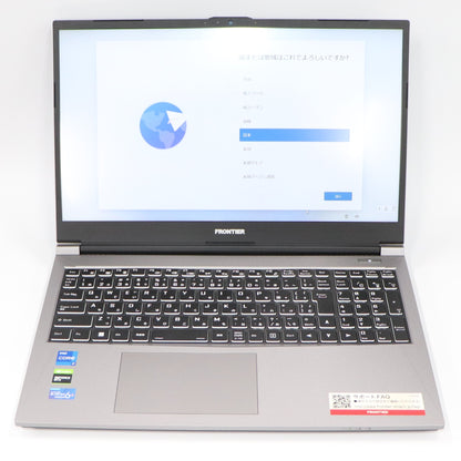 FRONTIER(フロンティア) ゲーミングノートパソコン FRLNA712/C frlna712-c   整備済みアウトレット品 [良い(B)]