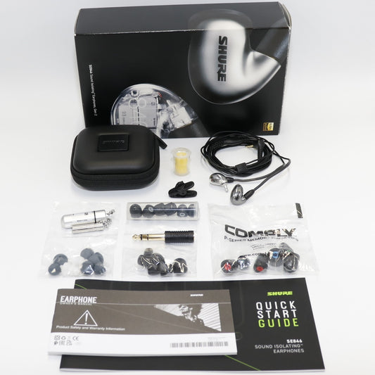 [中古(A)] SHURE SE846 高遮音性イヤホン（第2世代）se846g2gt グラファイトシルバー[非常に良い]