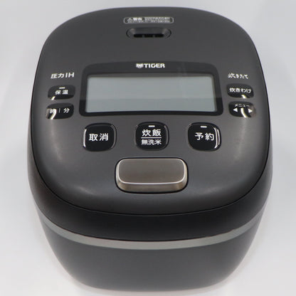 [中古(B)] [5.5合炊き] タイガー魔法瓶 ご泡火炊き JRI-A100 圧力IH式 炊飯器 マットブラック [良い]