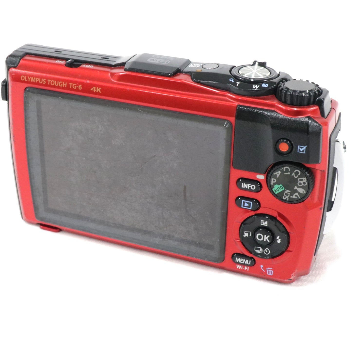 [中古(B)] OLYMPUS 防水カメラ STYLUS Tough TG-6　tg-6-r レッド [良い]