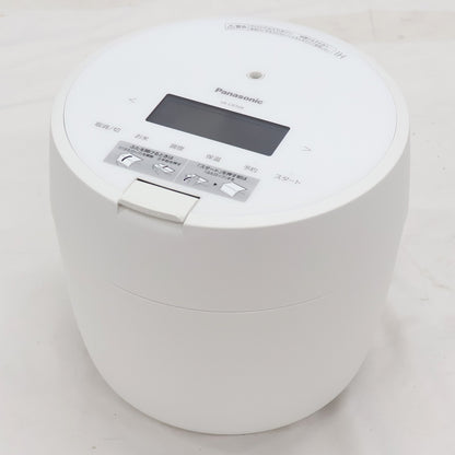 [5合]パナソニック 圧力IHジャー炊飯器 SR-CR10B　sr-cr10b-w  ホワイト 整備済みアウトレット品 [良い(B)]