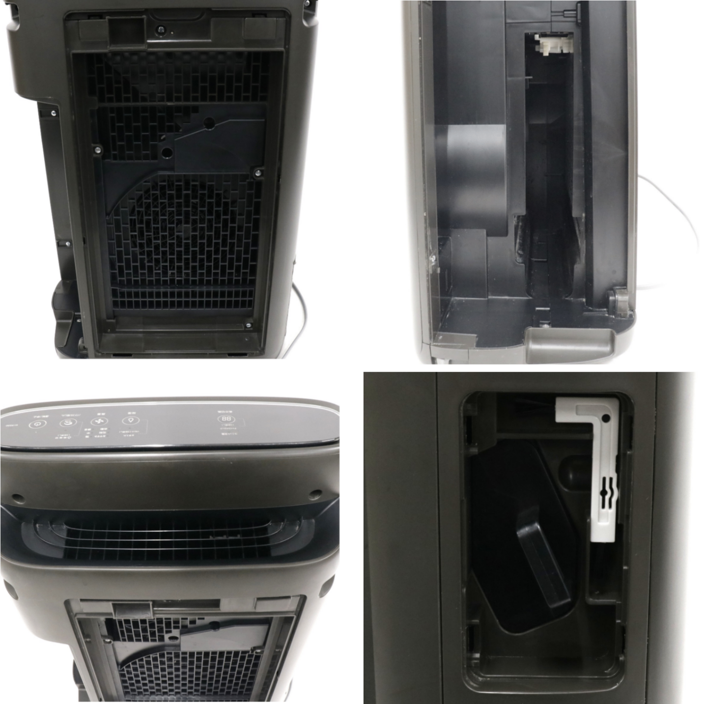 [中古(B)] シャープ 加湿空気清浄機 プラズマクラスター25000 KI-RS50(空気清浄〜23畳 / 加湿〜最大17畳)　ki-rs50-h グレー [良い]