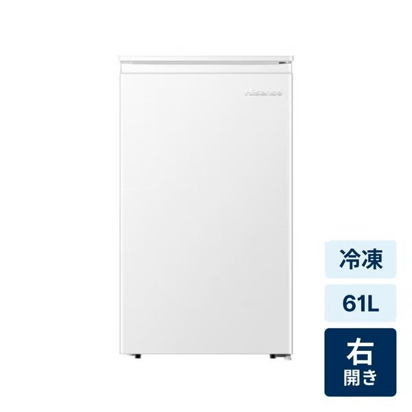 【特殊配送】[61L][右開き]Hisense (ハイセンス) 冷凍庫 HF-A60JW  hf-a60jw   整備済みアウトレット品 [中古(C)]