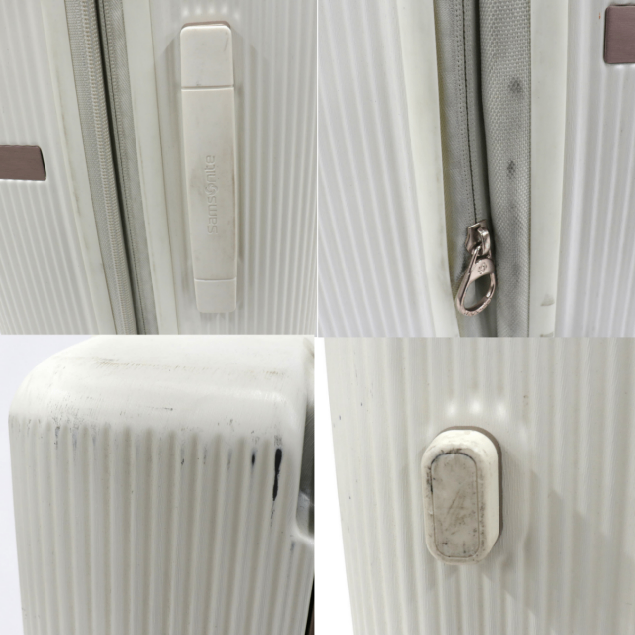 [中古(C)] [3-5泊向けサイズ]サムソナイト ミンター スピナー61 エキスパンダブル 53L/拡張時60L ハードスーツケース samsonite-minter61-iv アイボリーsamsonite-minter61-iv　[可]