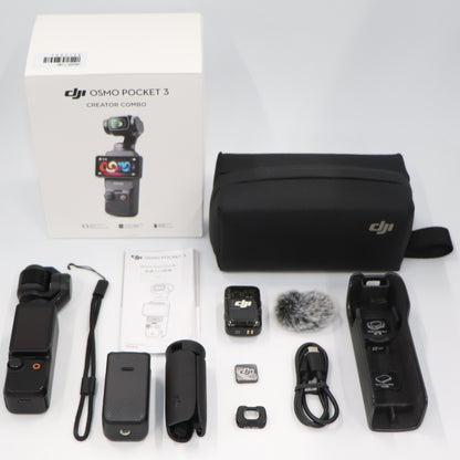 [中古(C)]DJI Osmo Pocket 3 Creator Combo 3軸スタビライザー搭載 ポケットジンバルカメラ osmopocket-3-combo　[可]