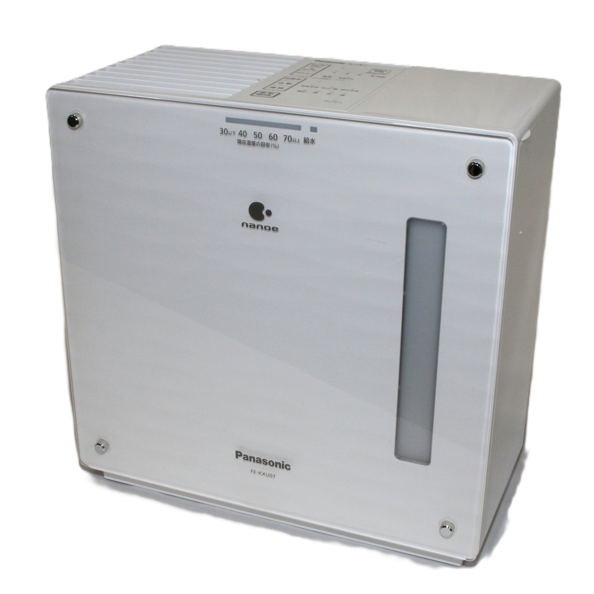パナソニック ヒーターレス気化式加湿器 ナノイー搭載 FE-KXU07 （木造12畳/プレハブ19畳） fe-kxu07-w   整備済みアウトレット品 [良い(B)]