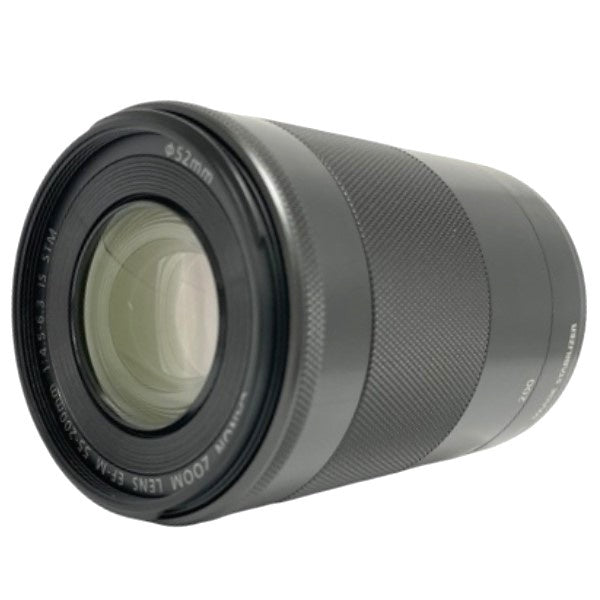 [中古(C)] CANON EF-M 55-200mm F4.5-6.3 IS STM 望遠ズームレンズ ef-m55-200-b ブラック [可]